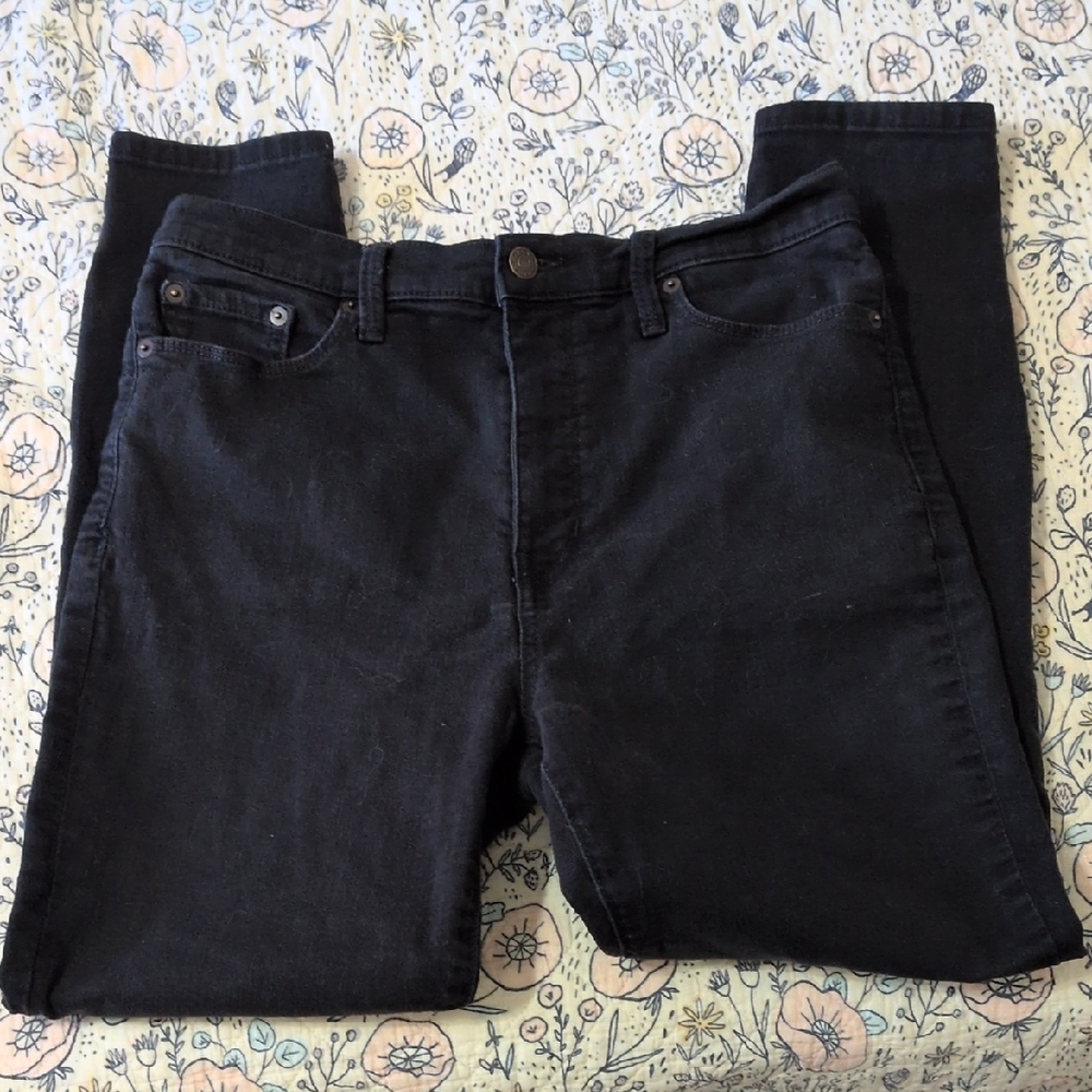 Banana Republic High Rise Skinny Jeans - Black